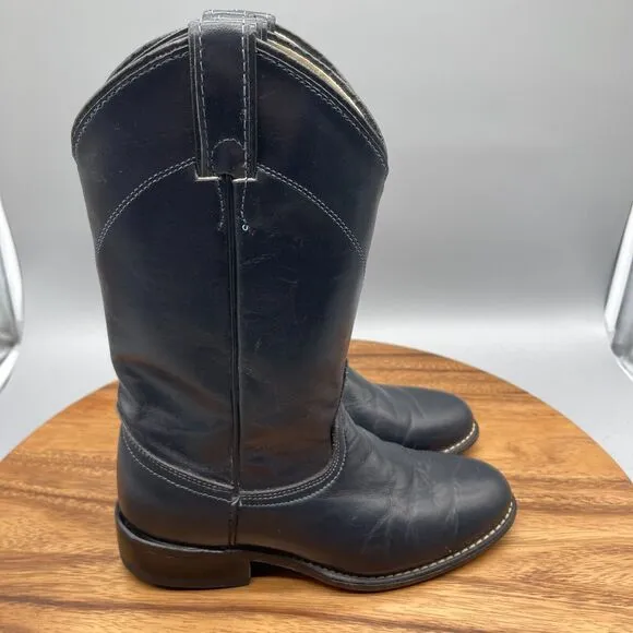 Laredo Boots Womens Size 5 M Blue Leather Roper Western 6918 Cowboy Made in USA