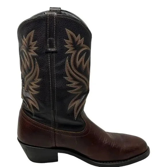Laredo Men's Leather Breakout  Western Cowboy Boots Brown size 9 D