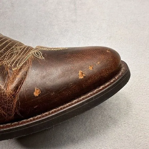 Laredo Tori Womens Size 8 (M) Western Boots Booties Brown Tan Leather Cowboy