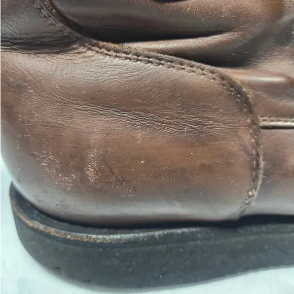 Leather Lace-Up Boots Made in the USA Mens Size 12 D Rugged Vibram Soles
