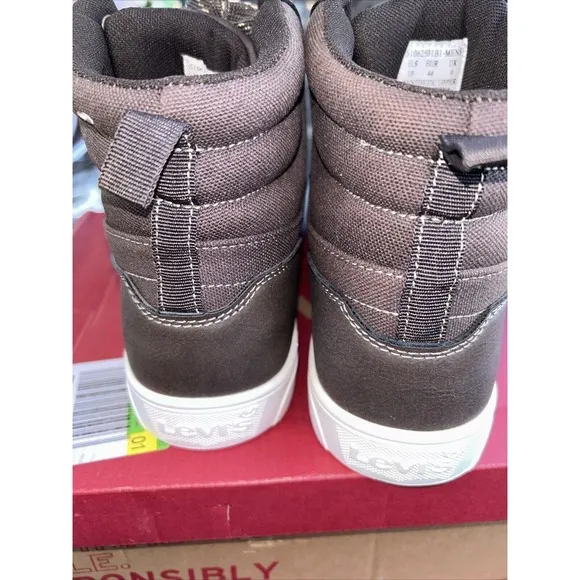 Levi's Liam High Boots Shoes‎ Size 11 Med Brown NIB