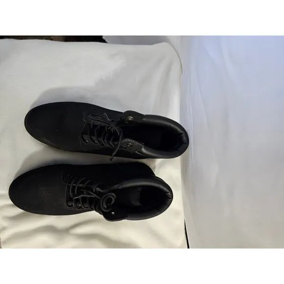 Levi's Men's Black Leather Boots Size 9M - Durable Workwear 👢💪