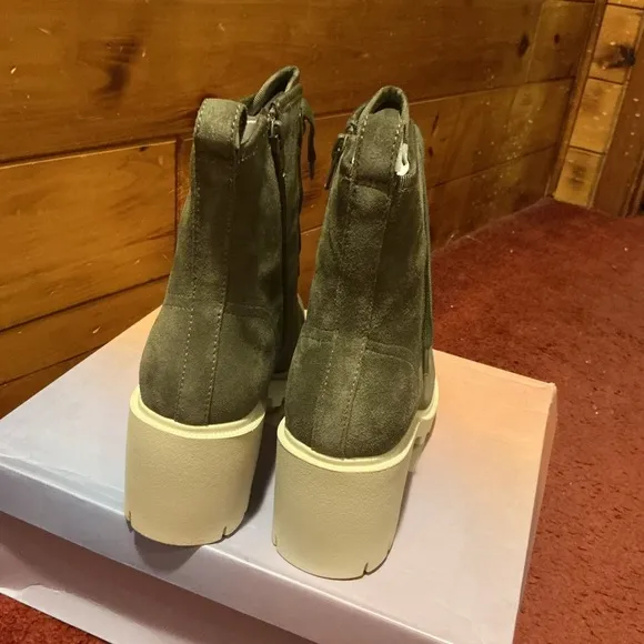 Lisa Vicky Amazed Dark olive spl suede boots