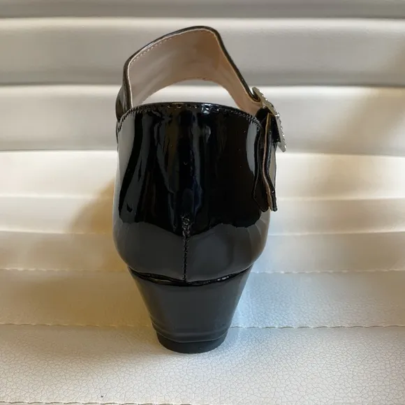 Little Angel Black Patent Sophie Dress Shoes NEW