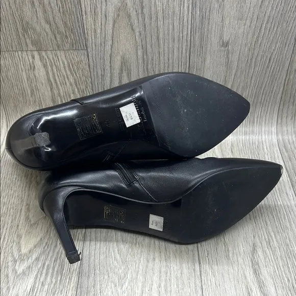 L.K. Bennett Elegant Black Leather Ankle Booties