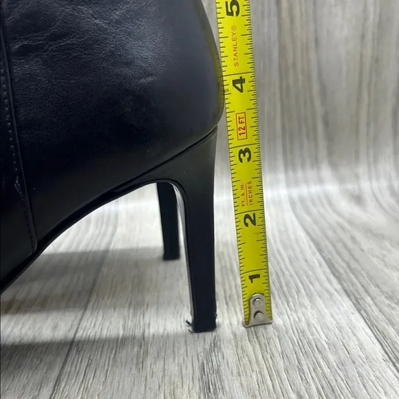 L.K. Bennett Elegant Black Leather Ankle Booties