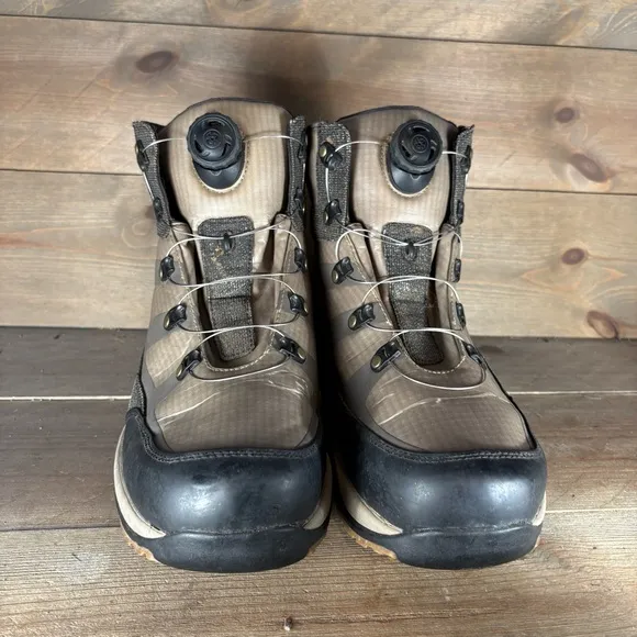ll bean kennebec mens size 10 wide wading boots brown waterproof athletic shoes