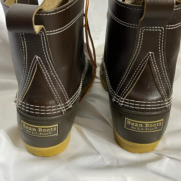 L.L. Bean Men's 8” Tumbled Leather Bean Boot Size 11