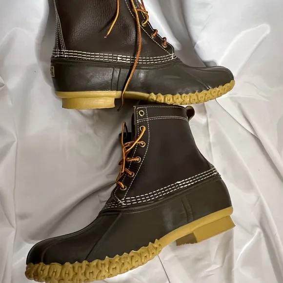 L.L. Bean Men's 8” Tumbled Leather Bean Boot Size 11