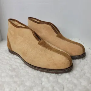 L.L. Bean Wicked Mens Ankle Boots Size 12 Shearling Lined Slipper Shoes Rare