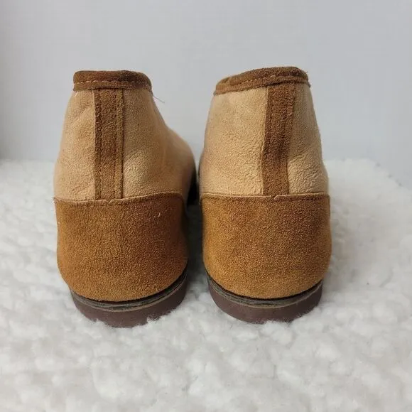 L.L. Bean Wicked Mens Ankle Boots Size 12 Shearling Lined Slipper Shoes Rare