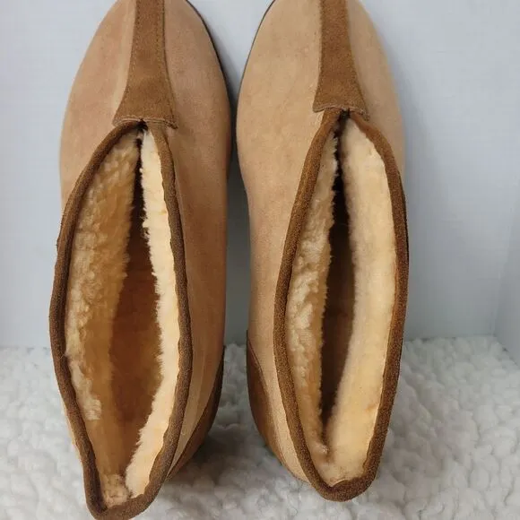L.L. Bean Wicked Mens Ankle Boots Size 12 Shearling Lined Slipper Shoes Rare