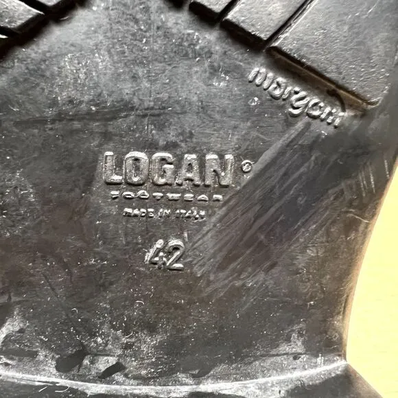 Logan Footwear Italian Dark Brown Leather Chukka Boots Men Size 8.5 US, 42 EUR