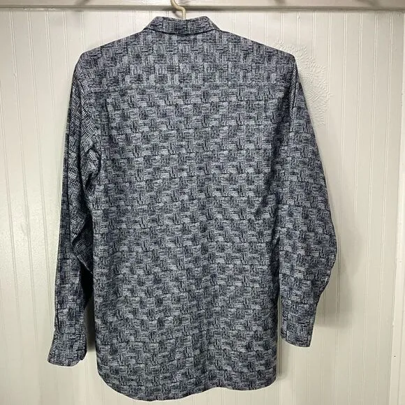 LUCHIANO VISCONTI BLACK Long Sleeve Dress Shirt