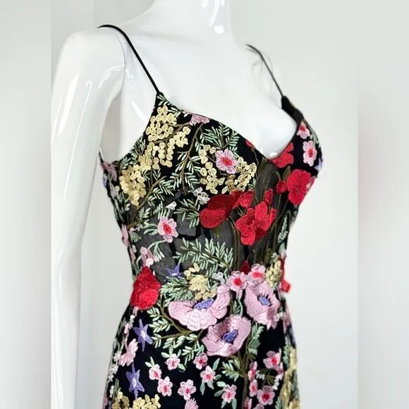 Mac Duggal Floral Lace Mini Dress 4