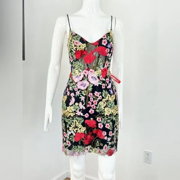 Mac Duggal Floral Lace Mini Dress 4