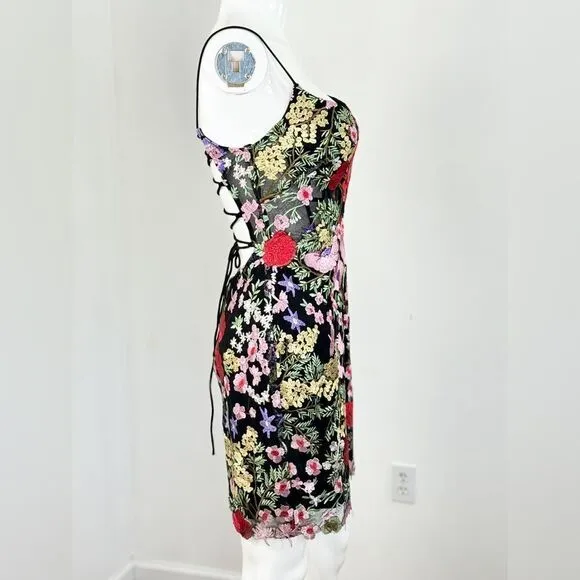 Mac Duggal Floral Lace Mini Dress 4
