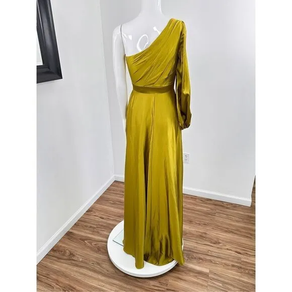 MAC DUGGAL HIGH LOW ONE SHOULDER FLOWY GOWN Size 2