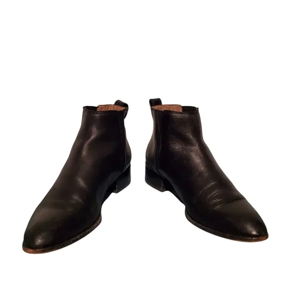 Madewell Black Leather Chelsea Ankle Booties Boots Women's Size 7