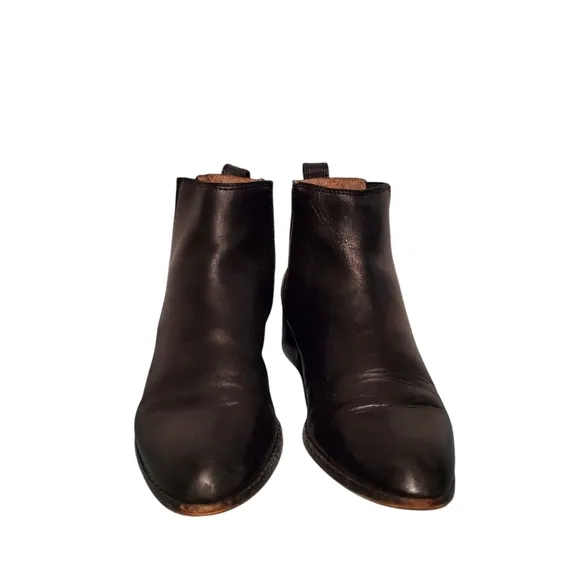Madewell Black Leather Chelsea Ankle Booties Boots Women's Size 7