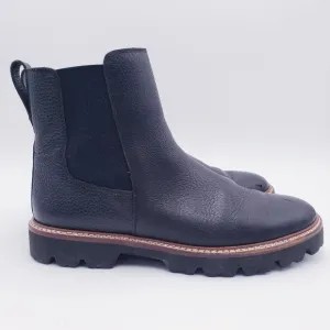 Madewell Citywalk Lug Sole Chelsea Boot Black Leather Women's Size 10