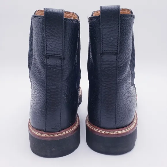 Madewell Citywalk Lug Sole Chelsea Boot Black Leather Women's Size 10