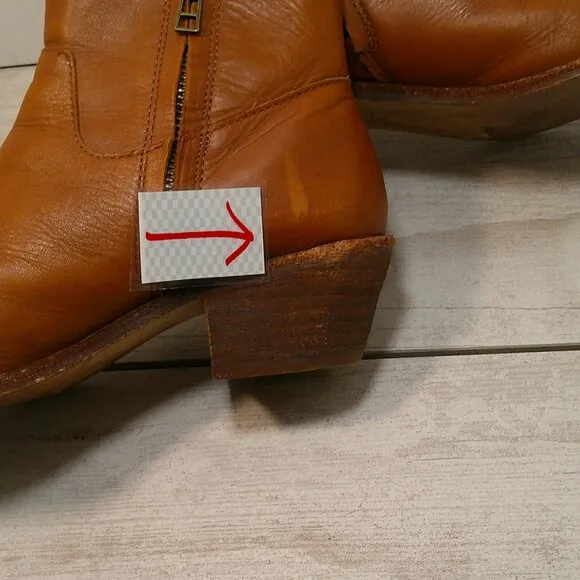 Madewell Darcy Ankle Western Distressed Rugged Ankle Boot Size 6