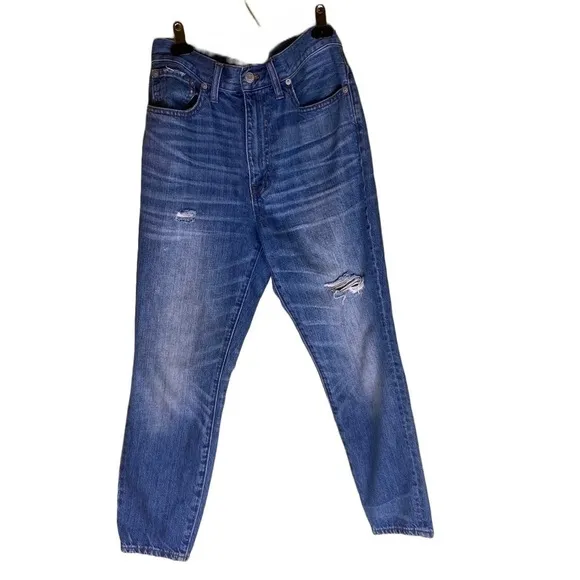 Madewell Women’s  Rigid Skinny High Rise Distressed Jeans Size 29