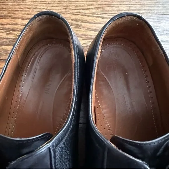 Magnanni Anthony Lace Up Oxford Dress Shoes Black Leather Men’s 11.5