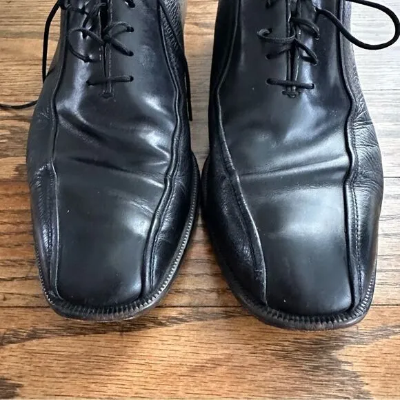 Magnanni Anthony Lace Up Oxford Dress Shoes Black Leather Men’s 11.5