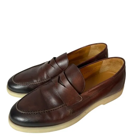 Magnanni Men’s Cognac Hybrid Dress Sneaker Loafer Shoes size 8.5
