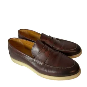 Magnanni Men’s Cognac Hybrid Dress Sneaker Loafer Shoes size 8.5
