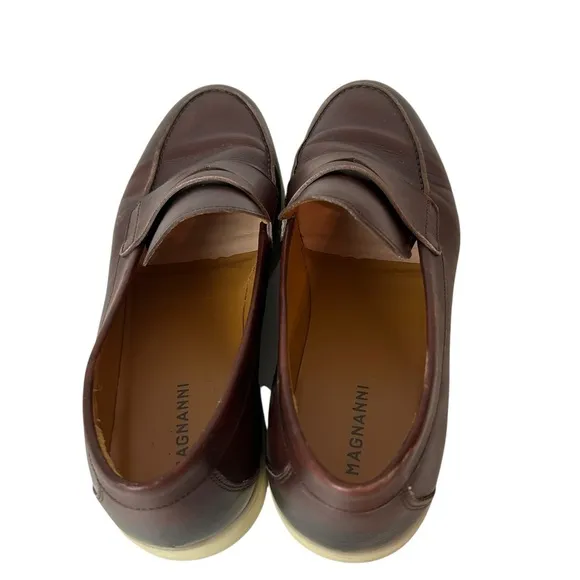 Magnanni Men’s Cognac Hybrid Dress Sneaker Loafer Shoes size 8.5