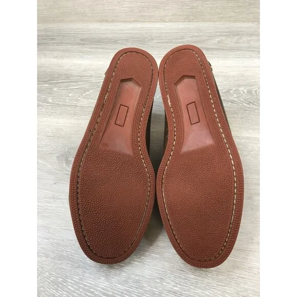 Maine Mountain Moc Men's Walk On Shoes Brown Leather Lace-Up Casual 9D