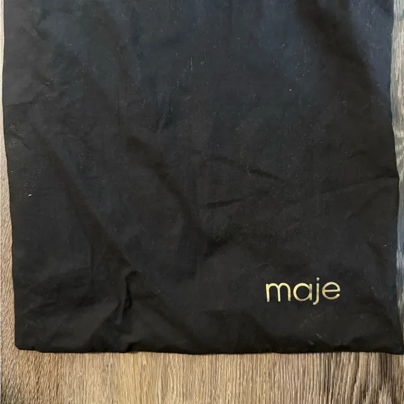 Maje Black penny loafers