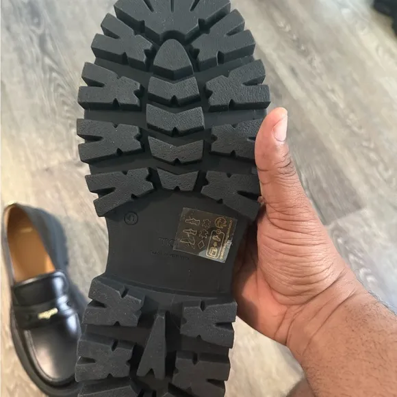 Maje Black penny loafers