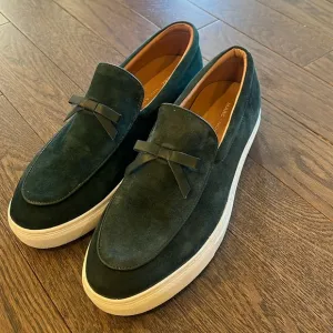Marc Nolan Odell Green Suede Belgian Loafers Size 9 Shoes