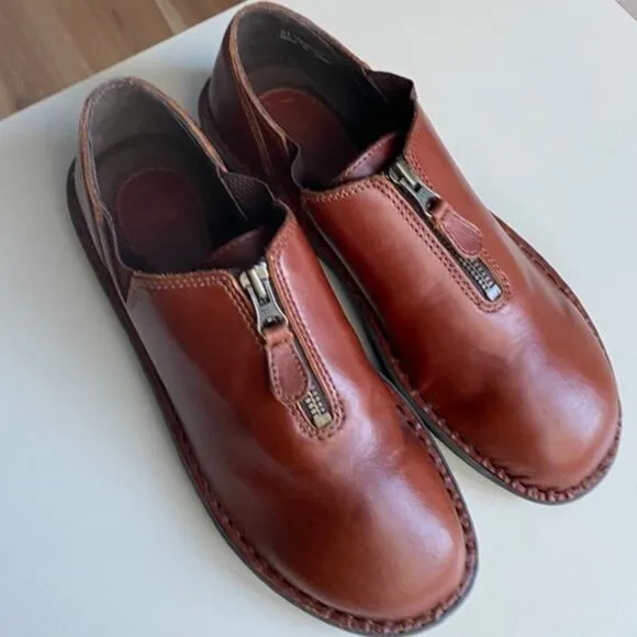 Marsh Landing Sienna Vintage 8.5 Comfort Shoes Leather Flat Bootie Moccasin Clog