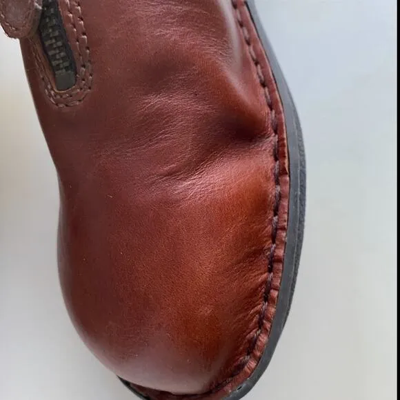 Marsh Landing Sienna Vintage 8.5 Comfort Shoes Leather Flat Bootie Moccasin Clog