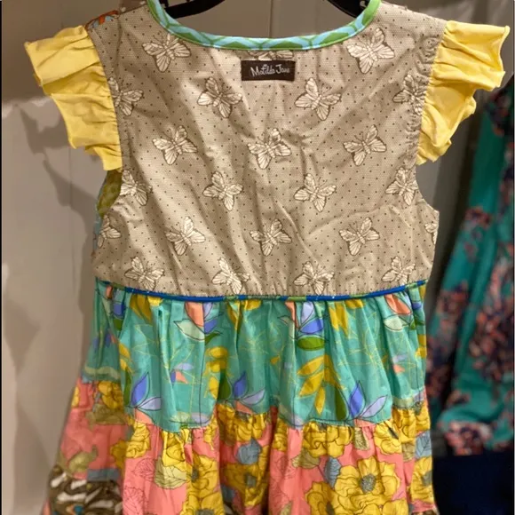 Matilda Jane Girls Ruffled sleeveless Dress SZ 6