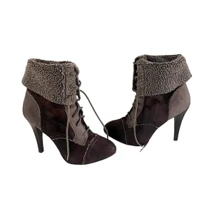 MAX STUDIO Bootie/Mid-Calf Boot Faux Shearling