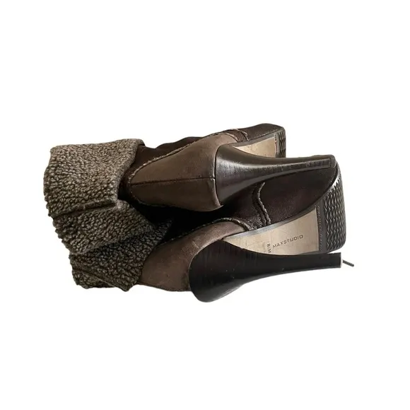 MAX STUDIO Bootie/Mid-Calf Boot Faux Shearling
