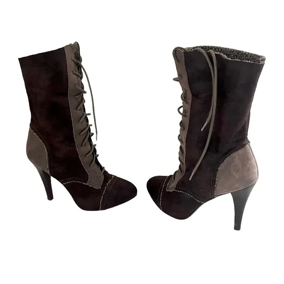 MAX STUDIO Bootie/Mid-Calf Boot Faux Shearling