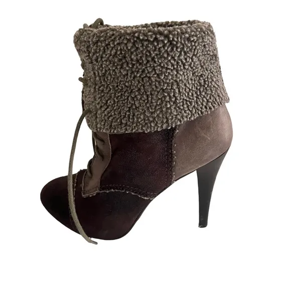 MAX STUDIO Bootie/Mid-Calf Boot Faux Shearling