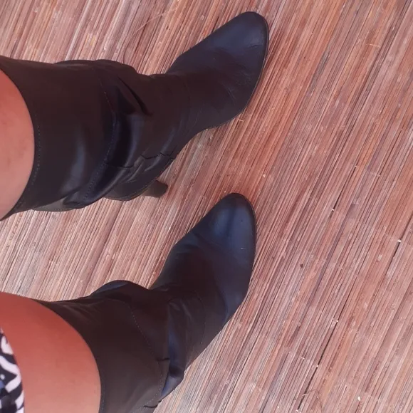 MAX&amp;Co Leather Slouchy boots knee high 39