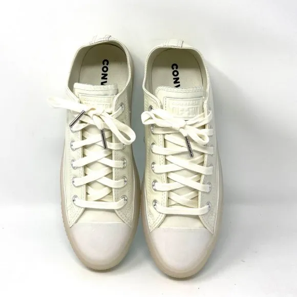 💖MEGA SALE💖Converse CTAS White Patent Leather Casual Shoes Women's 7.5 165605C