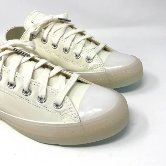 💖MEGA SALE💖Converse CTAS White Patent Leather Casual Shoes Women's 7.5 165605C