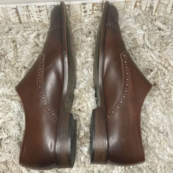 Men BRUNO MAGLI ITALY 10.5 M Brown MONK STRAP SHOES Loafers