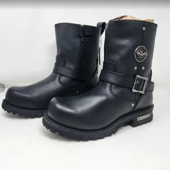 Men's 10 EEE Milwaukee Leather classic engineer motorcycle zip boots 10 X-Wide