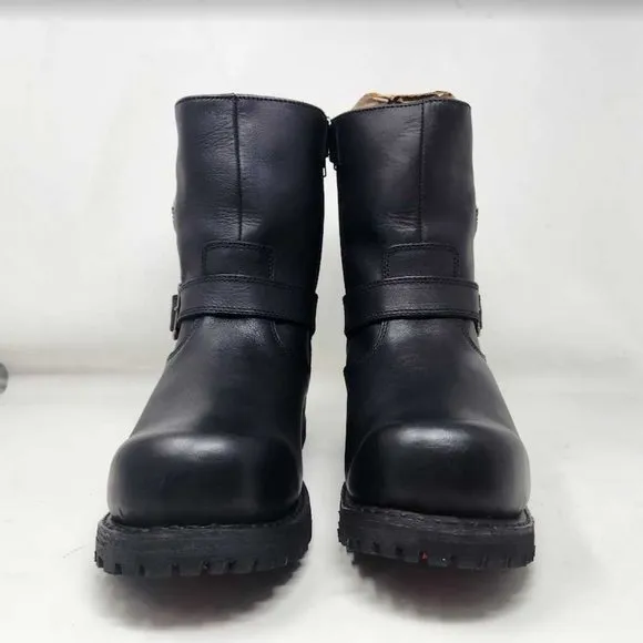 Men's 10 EEE Milwaukee Leather classic engineer motorcycle zip boots 10 X-Wide